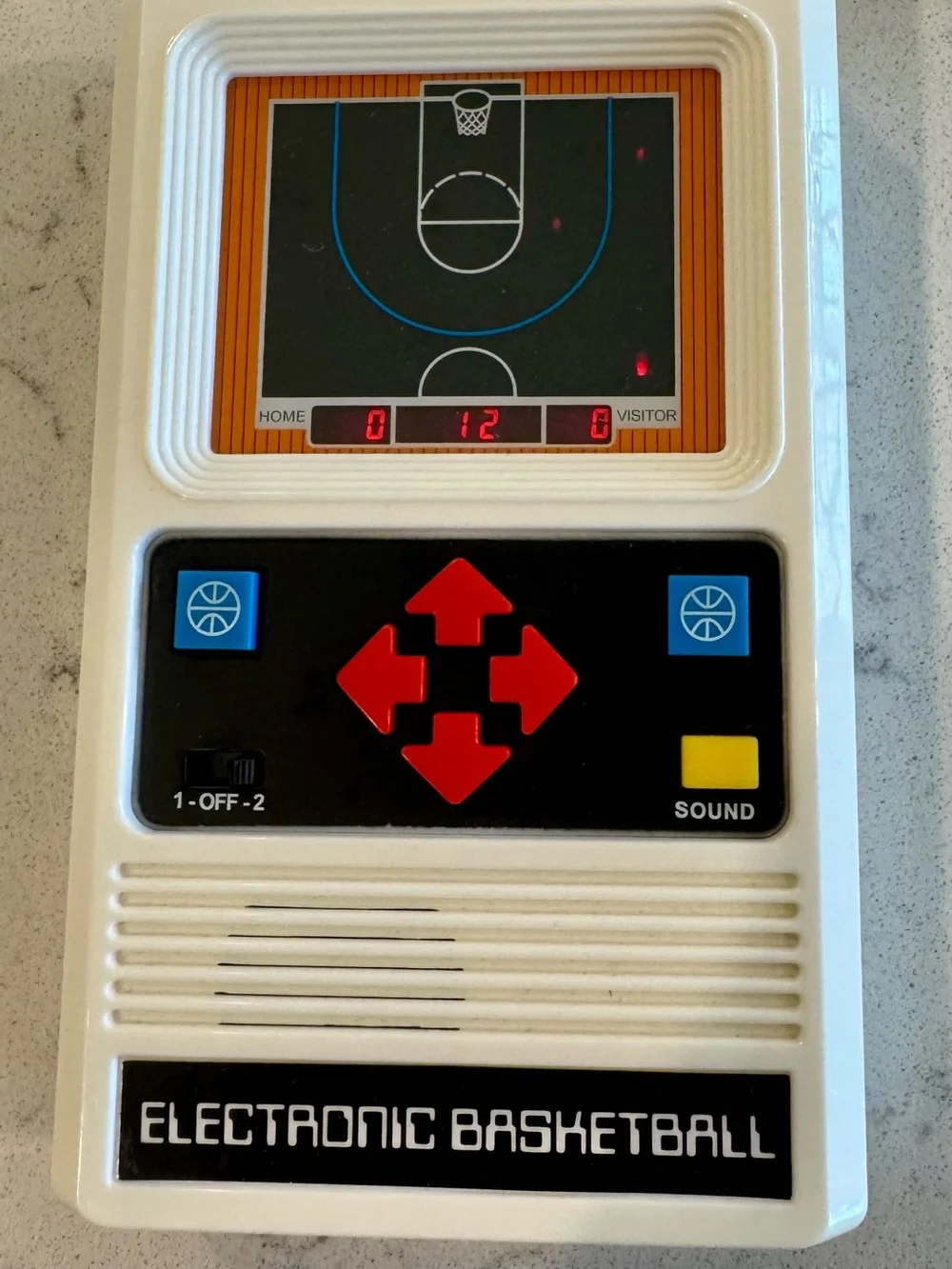 Mattel Electronic Basketball Handheld Classic Game - Working!